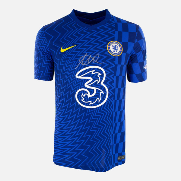 Mason Mount Signed Chelsea Shirt 2021-22 Home [Front]
