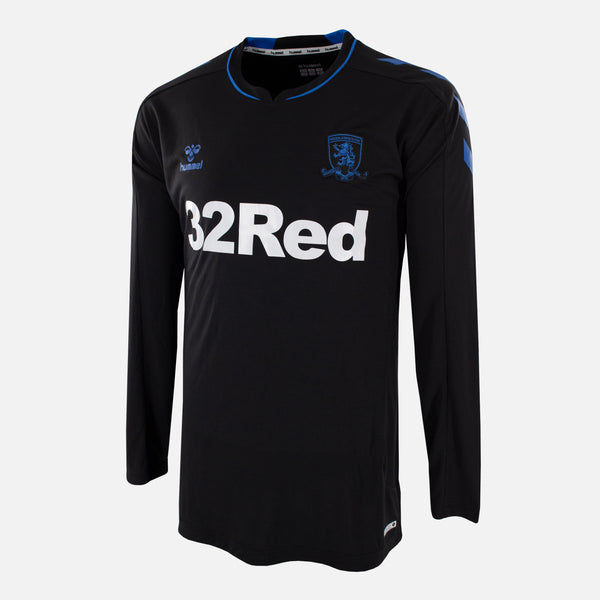 2018-19 Middlesbrough away shirt black classic football kit