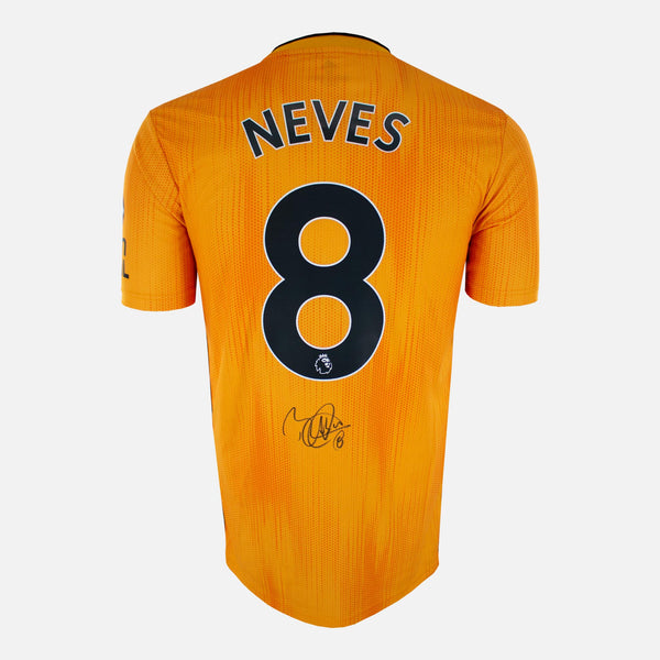 Ruben Neves Signed Wolves Shirt Home