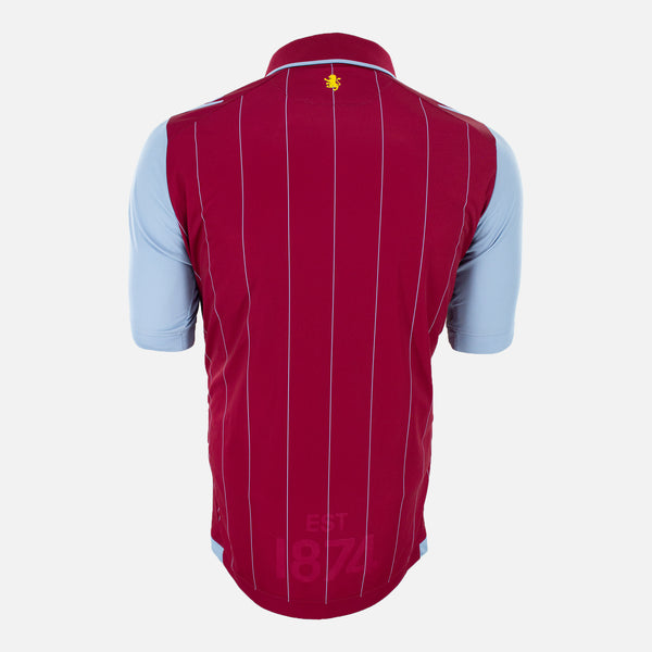 Back 14/15 Aston Villa Macron Home shirt retro football jersey
