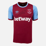 Rice Signed West Ham Shirt Autographed