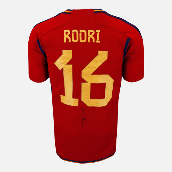 Rodri Signed Spain Shirt 2022