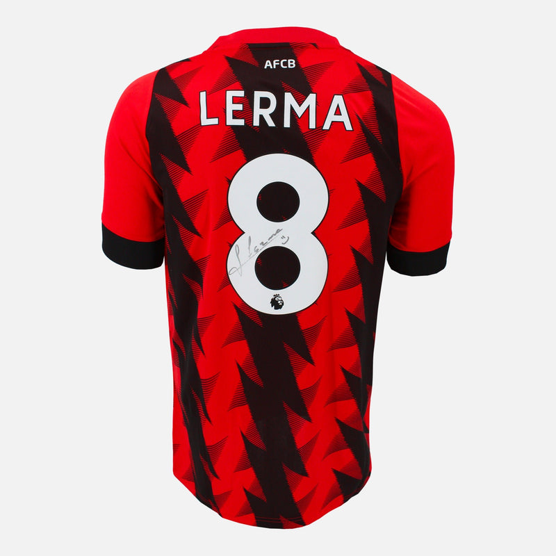 Framed Jefferson Lerma Signed Bournemouth Shirt Home 2022-23 [Mini]