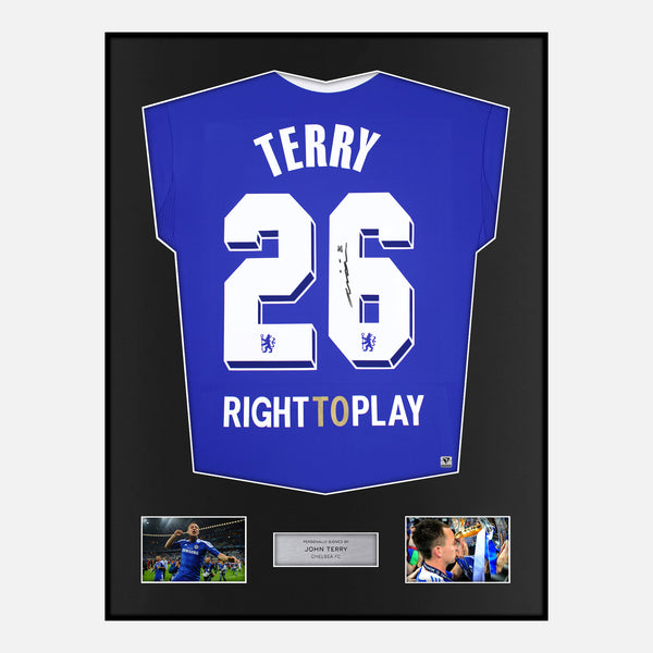 John Terry Signed Framed Chelsea Shirt