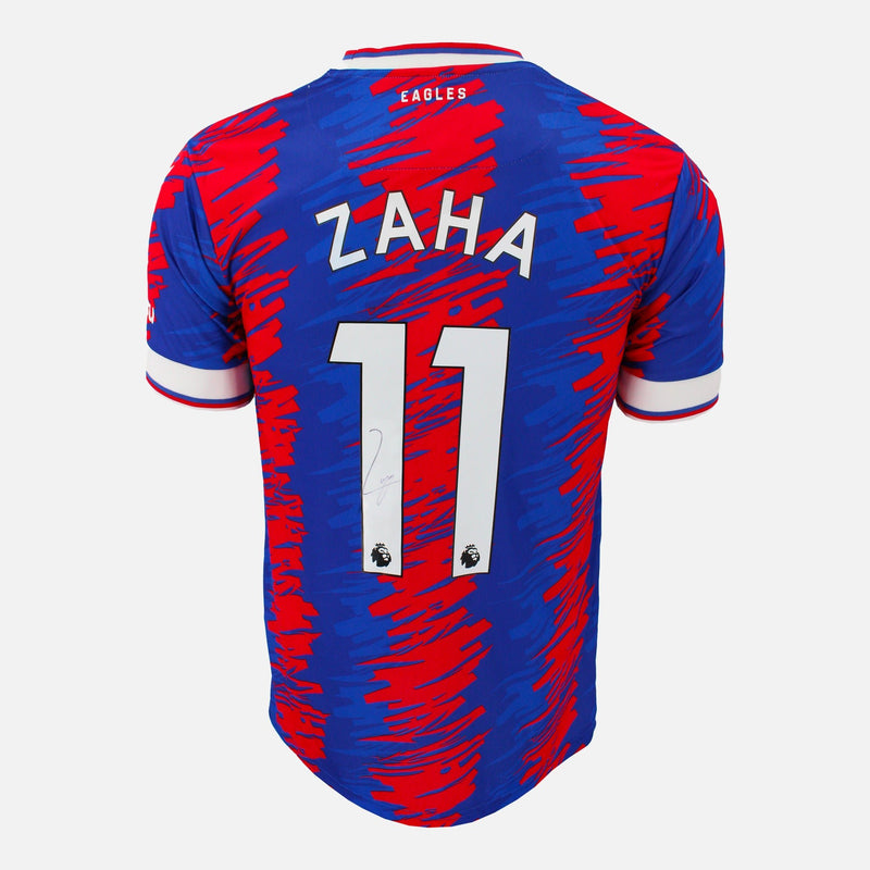 Framed Wilfried Zaha Signed Crystal Palace Shirt 2022-23 Home [Modern]
