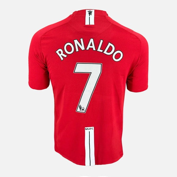 2007-09 Manchester United Home Shirt Ronaldo 7 [Excellent] S