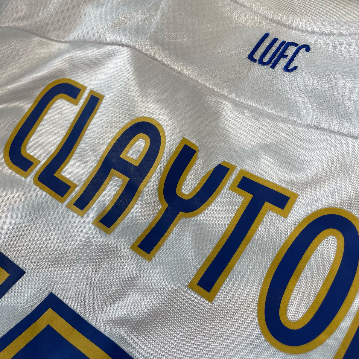 2011-12 Leeds United Home Shirt Clayton 15 [Excellent] M — Looking after your Leeds United Home jersey | The Vault