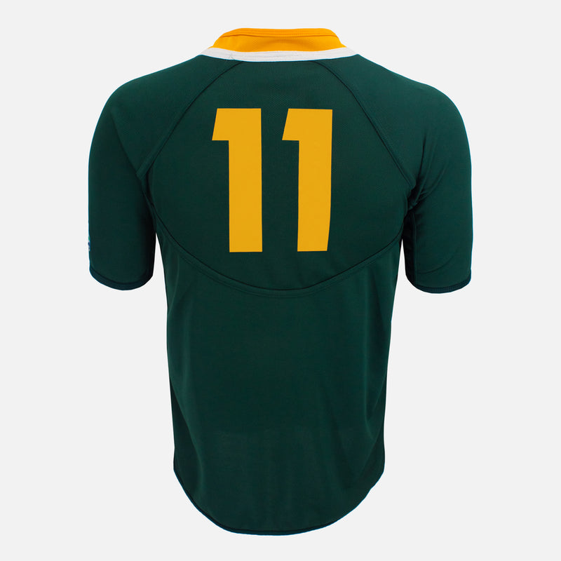 Bryan Habana Signed South Africa Rugby Shirt 2011-13 Home [Front]