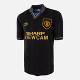 1993-95 Manchester United Away Shirt Cantona 7 [Good] S