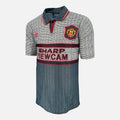 1995-96 Manchester United Away Shirt Grey [Perfect] L