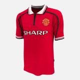 Dwight Yorke Signed Manchester United Shirt 1999 Treble [19]