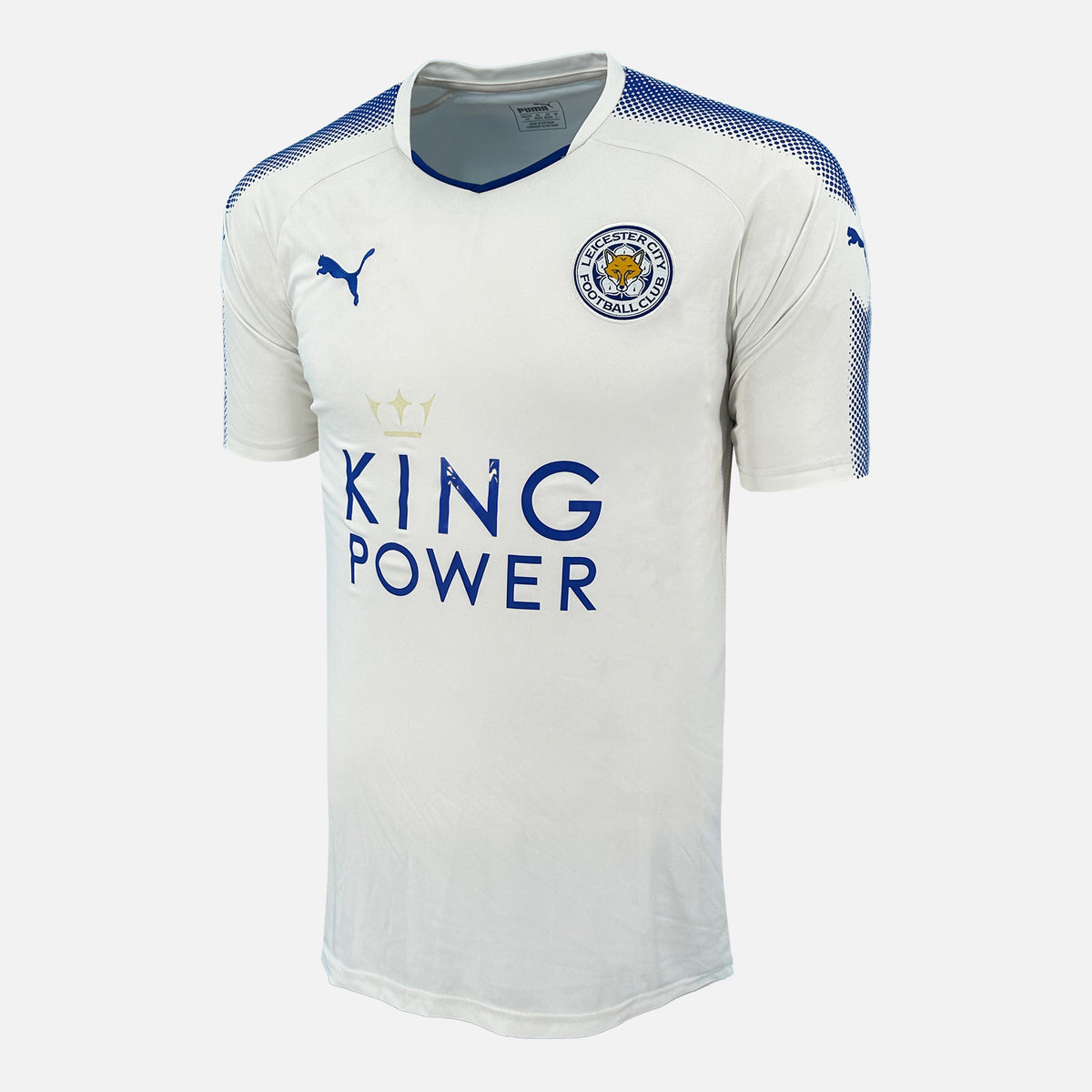 2017-18 Leicester City Away Shirt [Good] L — Verified official Leicester City shirt, condition graded | The Vault
