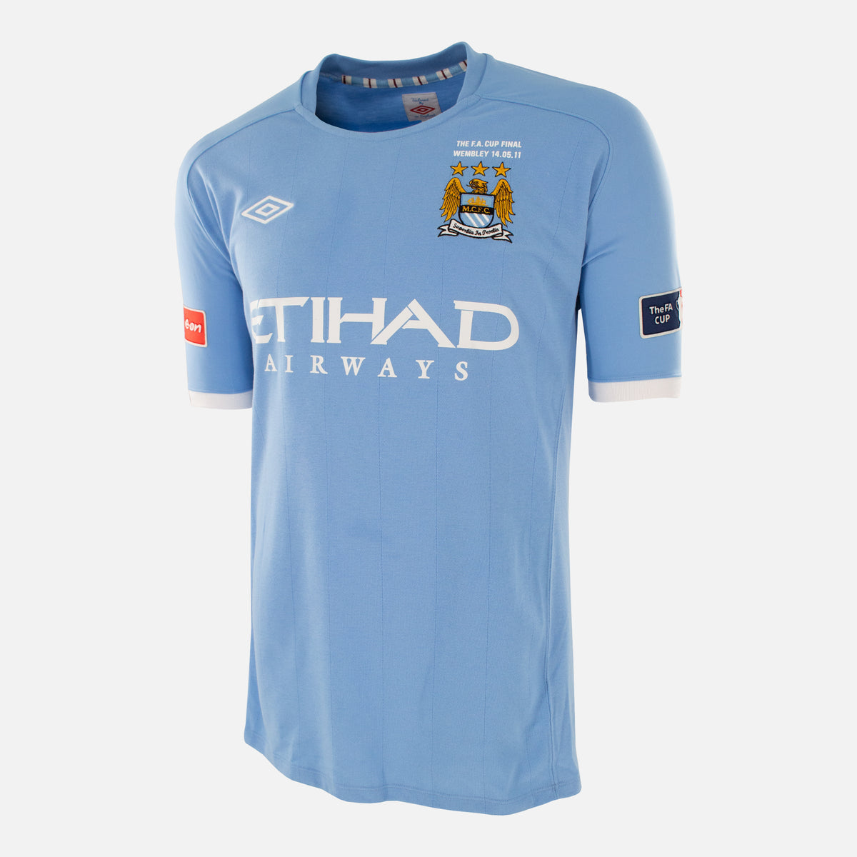 2010-11 Manchester City Home Shirt Yaya Toure 42 FA Cup [Excellent] — Verified official Manchester City shirt, condition graded | The Vault