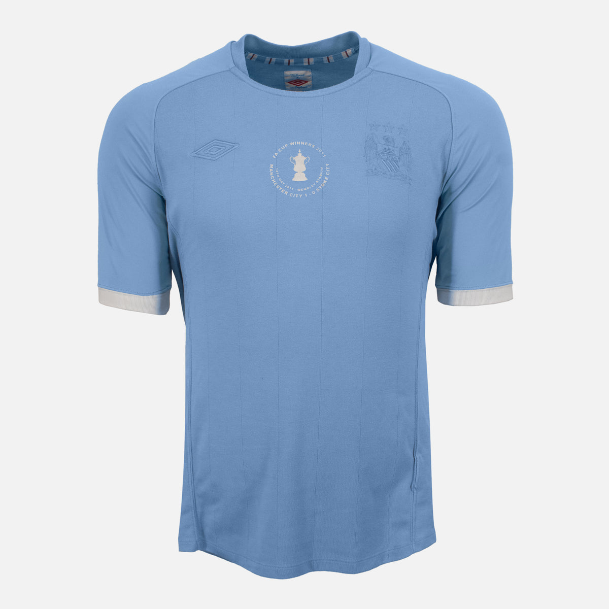 2011 Manchester City Home Shirt FA Cup Winners Edition [Excellent] M — Verified official Manchester City shirt, condition graded | The Vault