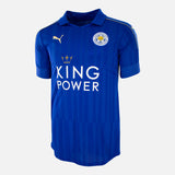 Jamie Vardy Signed Leicester City Shirt Home 2016-17 [9]