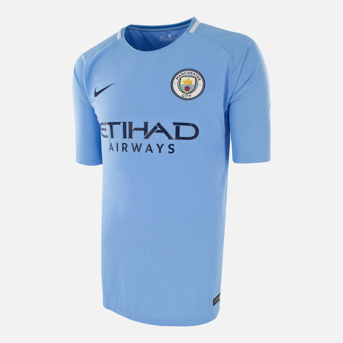 2017-18 Manchester City Home Shirt Centurions [Excellent] L — Verified official Manchester City shirt, condition graded | The Vault