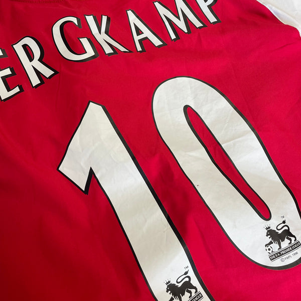 2002-04 Arsenal Home Shirt Bergkamp 10 [Excellent] M