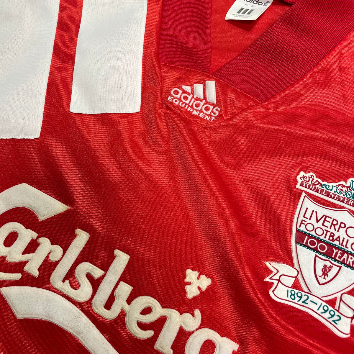 1992-93 Liverpool Home Shirt Adidas [Good] L — Looking after your Liverpool Home jersey | The Vault