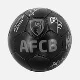 Squad Signed Bournemouth Ball Shadow Football Black [16 Autographs]