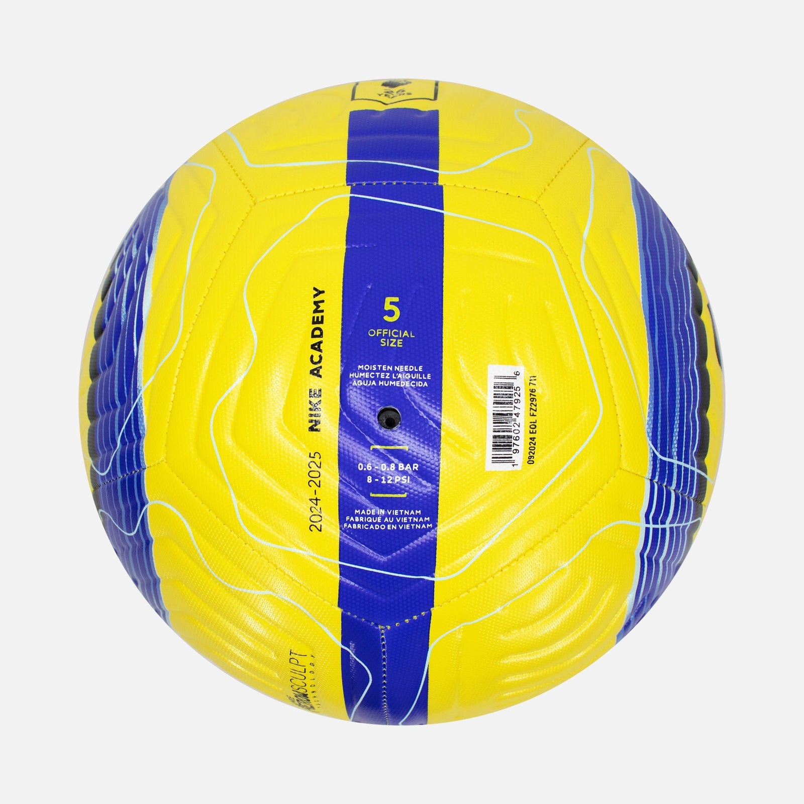 yellow premier league ball size 3