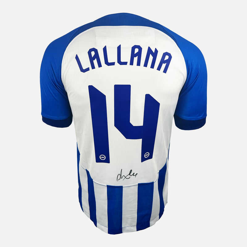 Adam Lallana Framed Signed Brighton Shirt, Home [Mini]