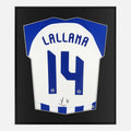 Framed Adam Lallana Signed Brighton Shirt, Home [Lite]
