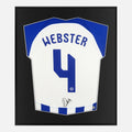 Framed Adam Webster Signed Shirt, Brighton Home [Lite]