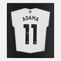 Framed Adama Traore Signed Shirt, Fulham White Home [Lite]