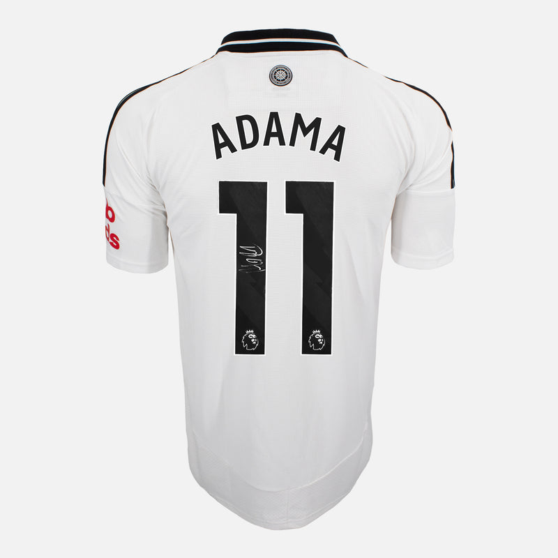 Framed Adama Traore Signed Shirt, Fulham White Home [Lite]