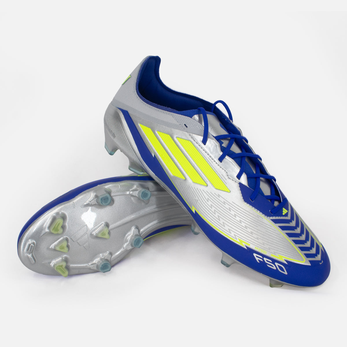 Adidas F50 Elite Messi Boots Silver FG [New] UK 10 — Adidas football boots, Firm Ground | The Vault