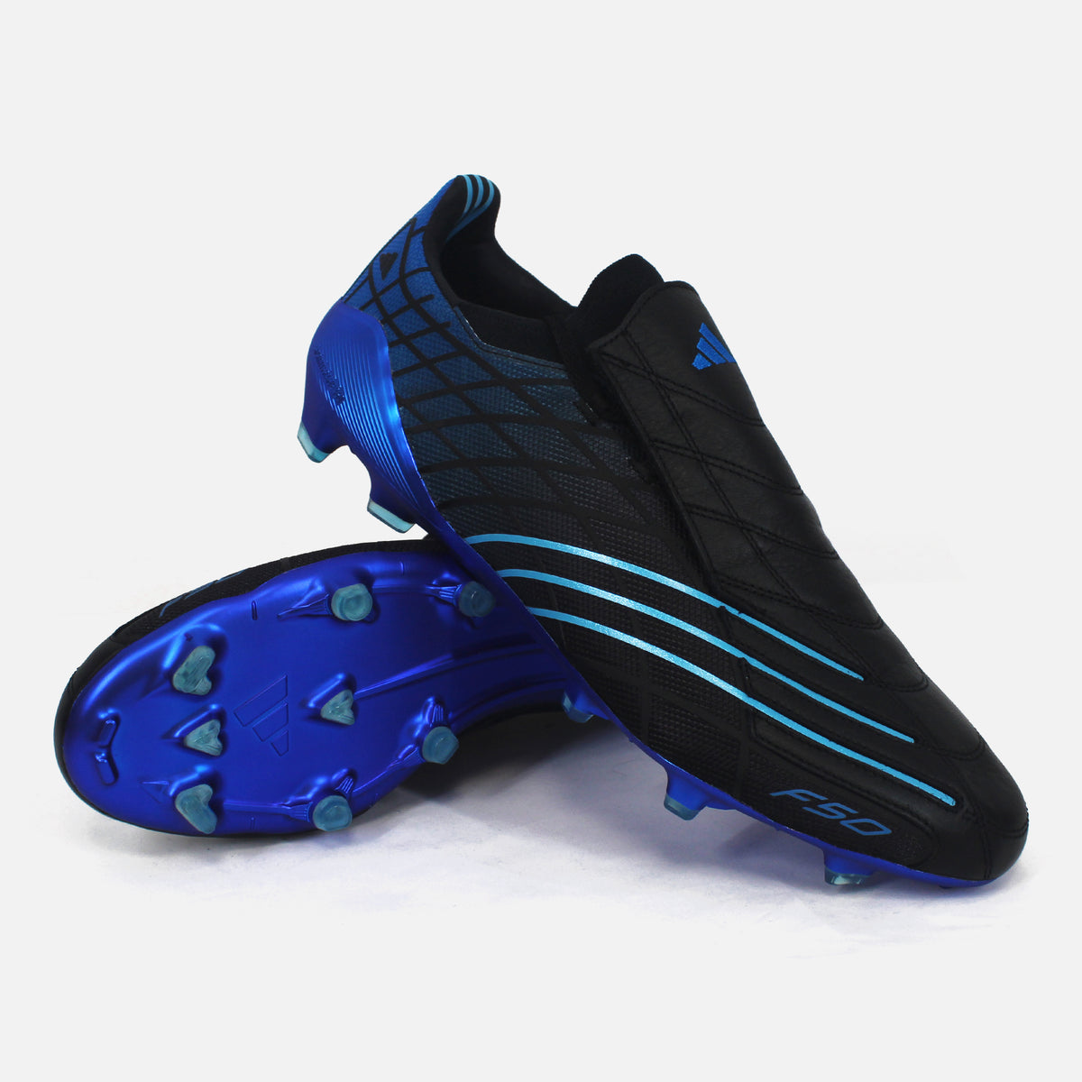 Adidas F50 Spider Elite Black/Blue FG [New] UK 12.5 — Adidas football boots, Firm Ground | The Vault
