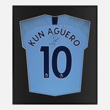 Aguero Signed Framed Shirt