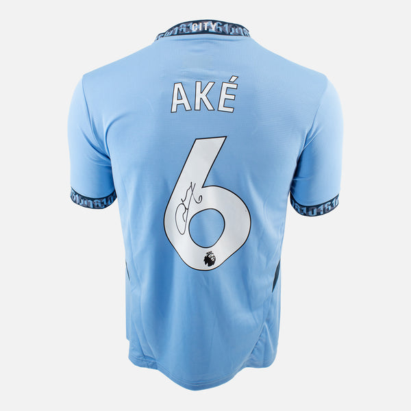 Nathan Ake Signed Manchester City Shirt 2024-15 Home [6]