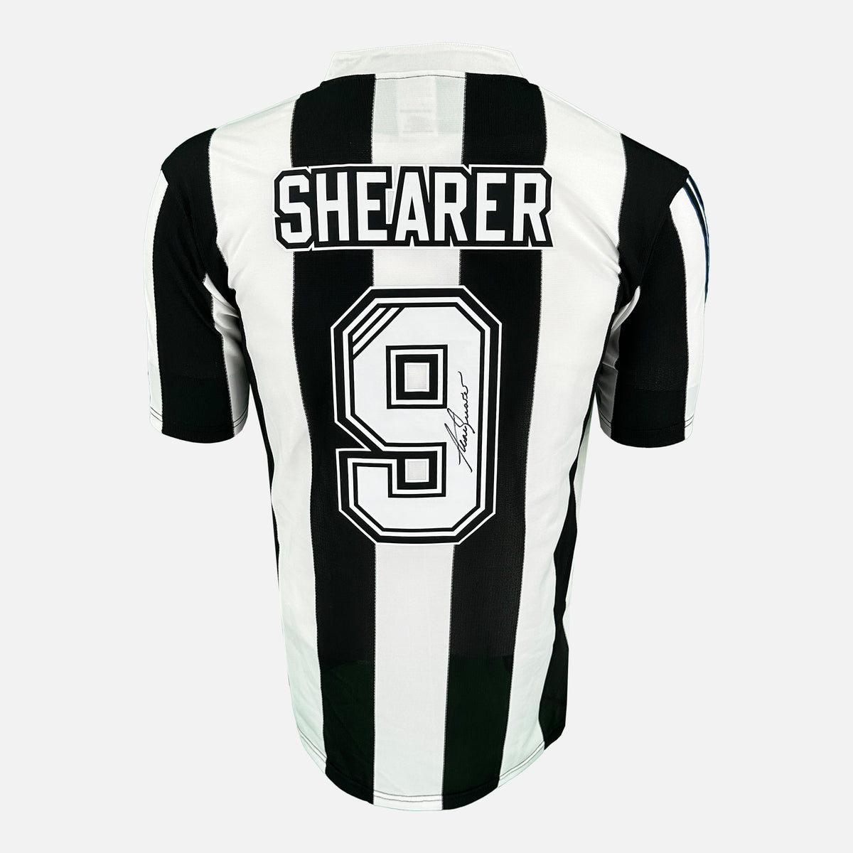 Alan Shearer Signed Newcastle United Shirt 1996 Home [9] — Newcastle United signed shirt from the 1995 to 1997 season | The Vault