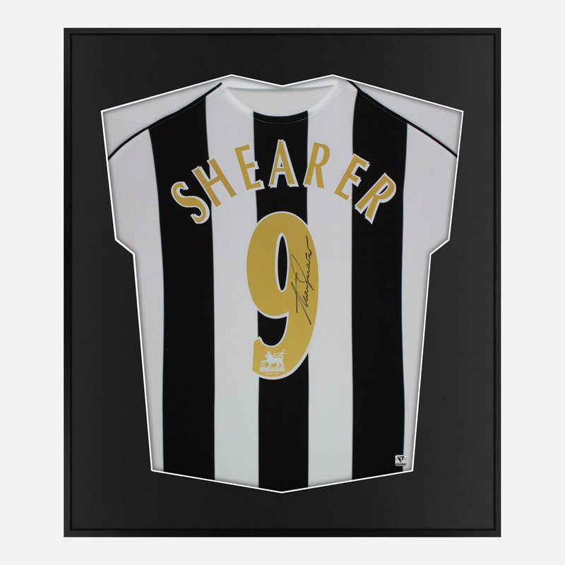 Framed Alan Shearer Signed Newcastle United Shirt, Number 9 [Mini]