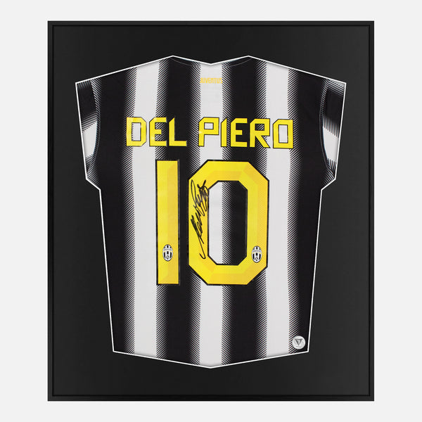 Framed Del Piero Signed Shirt, Juventus Home [Lite]