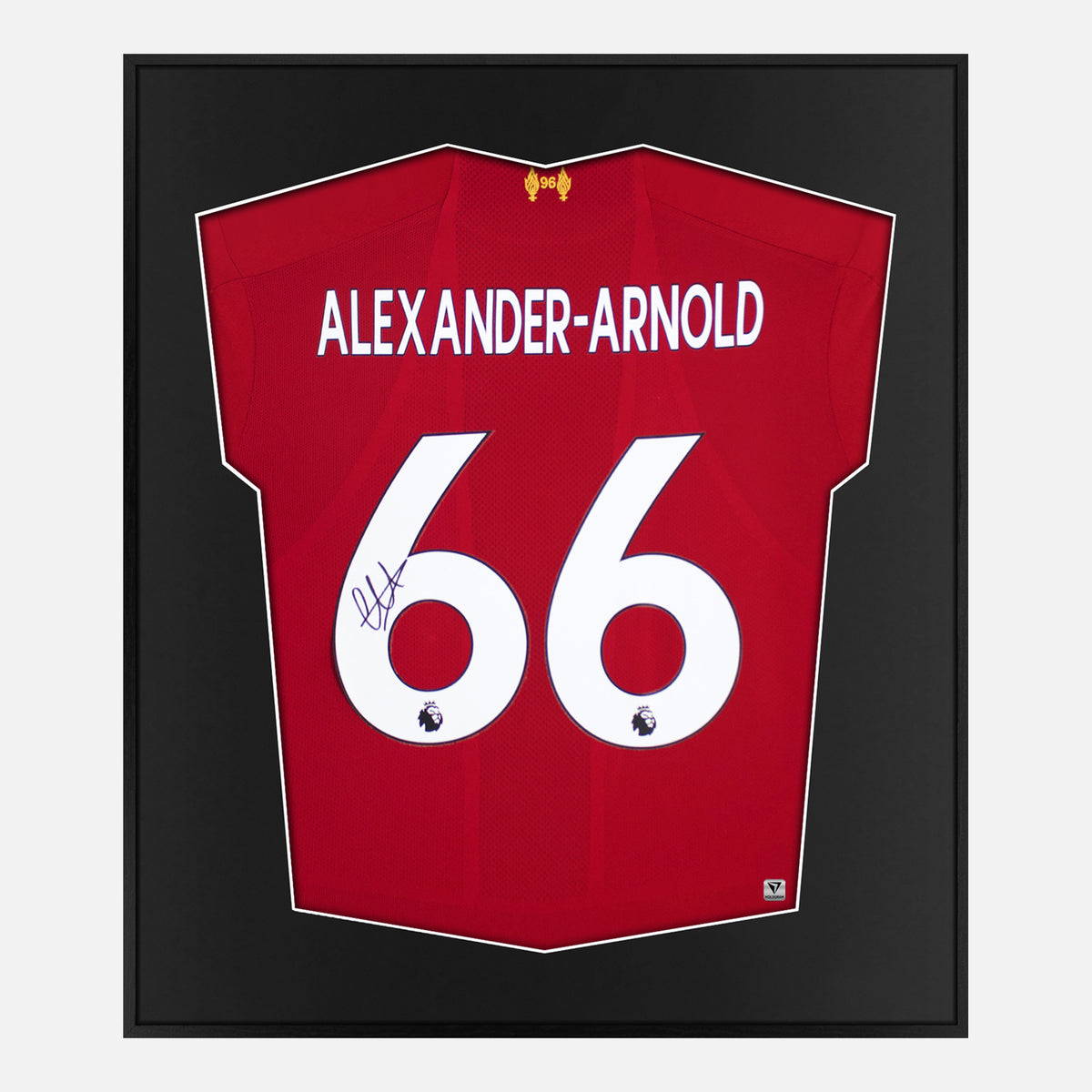 Framed Alexander-Arnold Signed Shirt, Liverpool Home [Lite] — Authentic signature with NFC and COA | The Vault