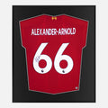 Framed Alexander-Arnold Signed Shirt, Liverpool Home [Lite]
