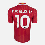 Framed Signed Mac Allister Liverpool Shirt 2024-25 Home [Classic]