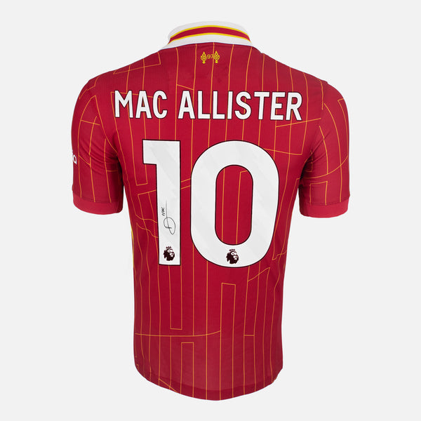 Alexis Mac Allister Signed Liverpool Shirt 2024-25 Home [10]