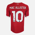 Alexis Mac Allister Signed Liverpool Shirt 2025-26 Home [10]