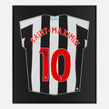 Framed Saint-Maximin Signed Shirt, Newcastle United Home [Lite]