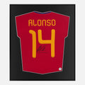 Framed Alonso Signed Shirt, Spain World Cup Winners [Lite]