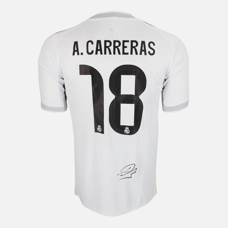 Álvaro Carreras Signed Real Madrid Shirt Home 2025-26 [18]