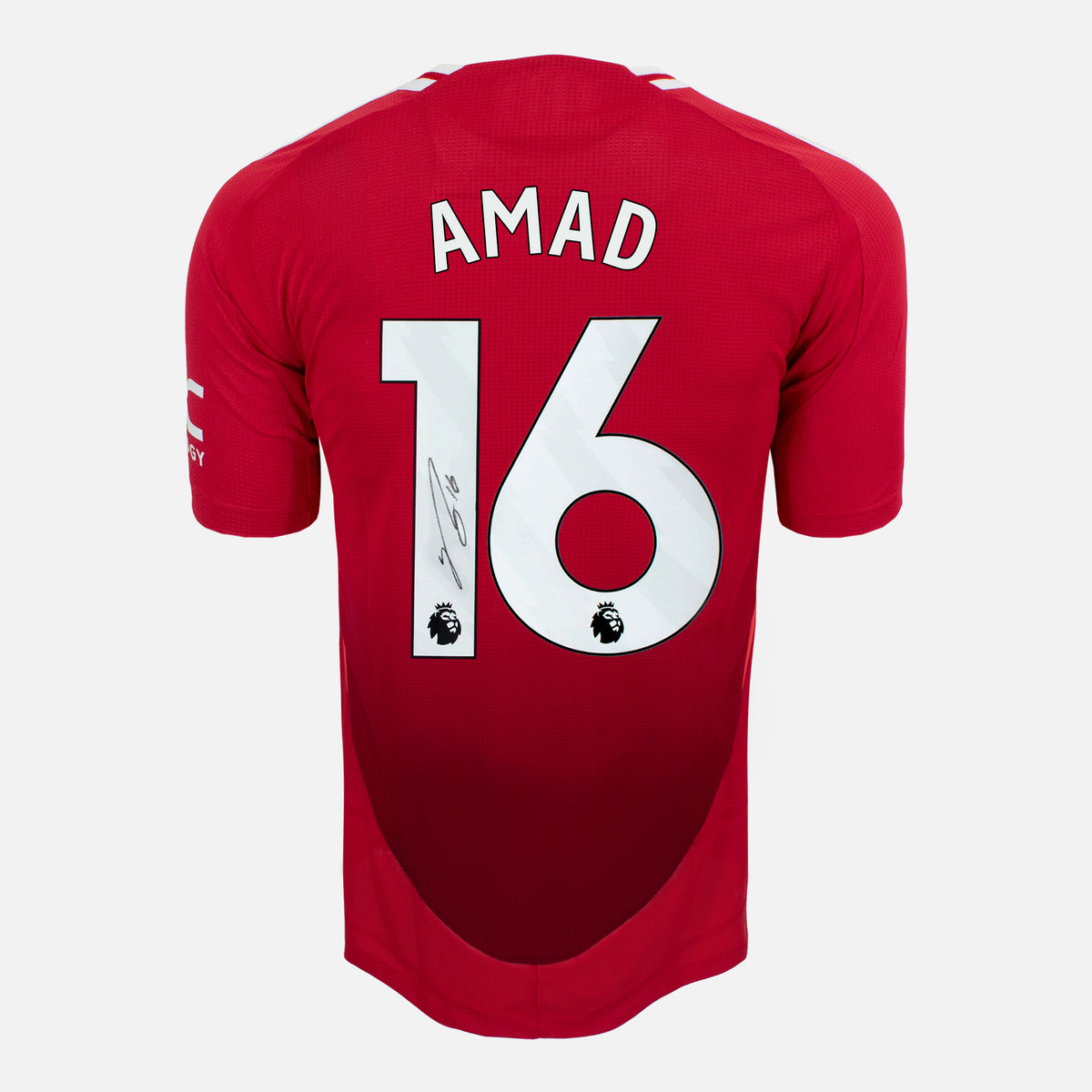 Amad Diallo Signed Manchester United Shirt 2024-25 Home [16] — Manchester United signed shirt from the 2024 to 2025 season | The Vault