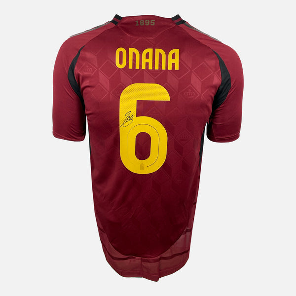 Amadou Onana Signed Belgium Shirt 2024-25 Home [6]