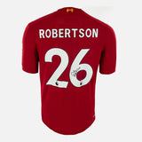 Framed Andrew Robertson Signed Shirt, Liverpool Home [Lite]