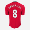 2009-10 Manchester United Home Shirt Anderson 8 [Excellent] XL
