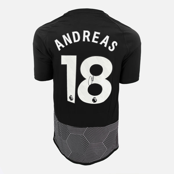 Andreas Pereira Signed Fulham Shirt 2023-24 Black [18] Clearance