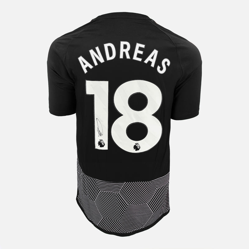 Framed Andreas Pereira Signed Shirt, Fulham Third away [Mini]